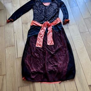 Halloween Costume - Black w/Neon orange Witch (dress)